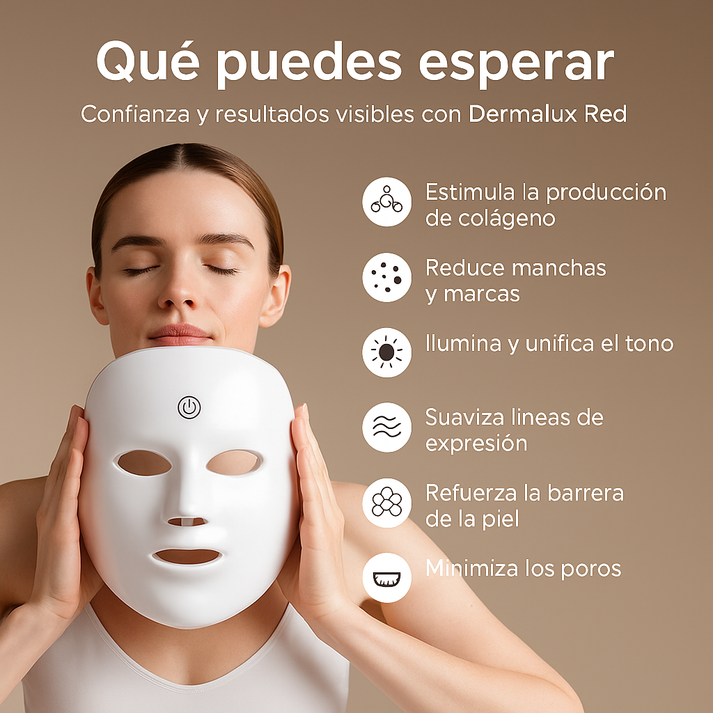 ✨Mascarilla LED de terapia💆‍♀️- La luz que transforma tu piel 💫