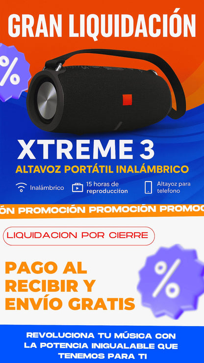 !XTREME 3 - GRAVES POTENTES SONIDOS INCREÍBLE Y 73% DE DESCUENTOS