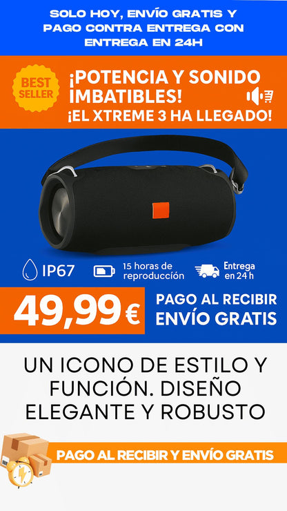 !XTREME 3 - GRAVES POTENTES SONIDOS INCREÍBLE Y 73% DE DESCUENTOS