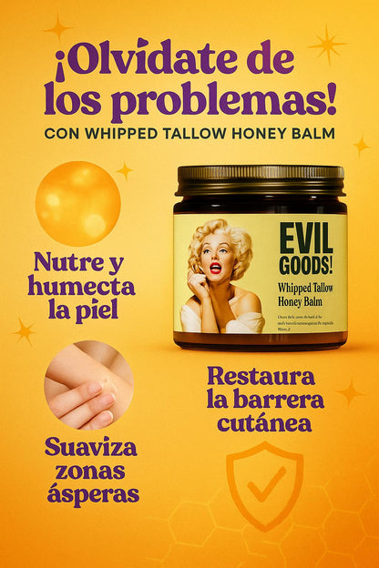 ✨ EVILGOODS™ BÁLSAMO REJUVENECEDOR – REVITALIZA TU PIEL CON SEBO DE RES Y MIEL DE MANUKA 100% NATURAL 🍯