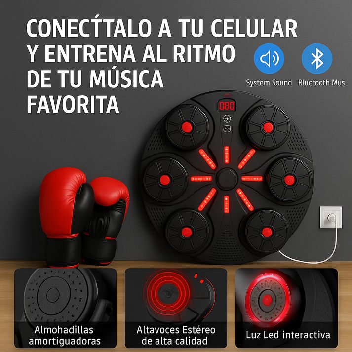 🎶 MÁQUINA DE BOXEO MUSICAL GRÁTIS + LUVAS PROFISSIONAIS DE MMA! 🥊 + Spotify Premium Grátis