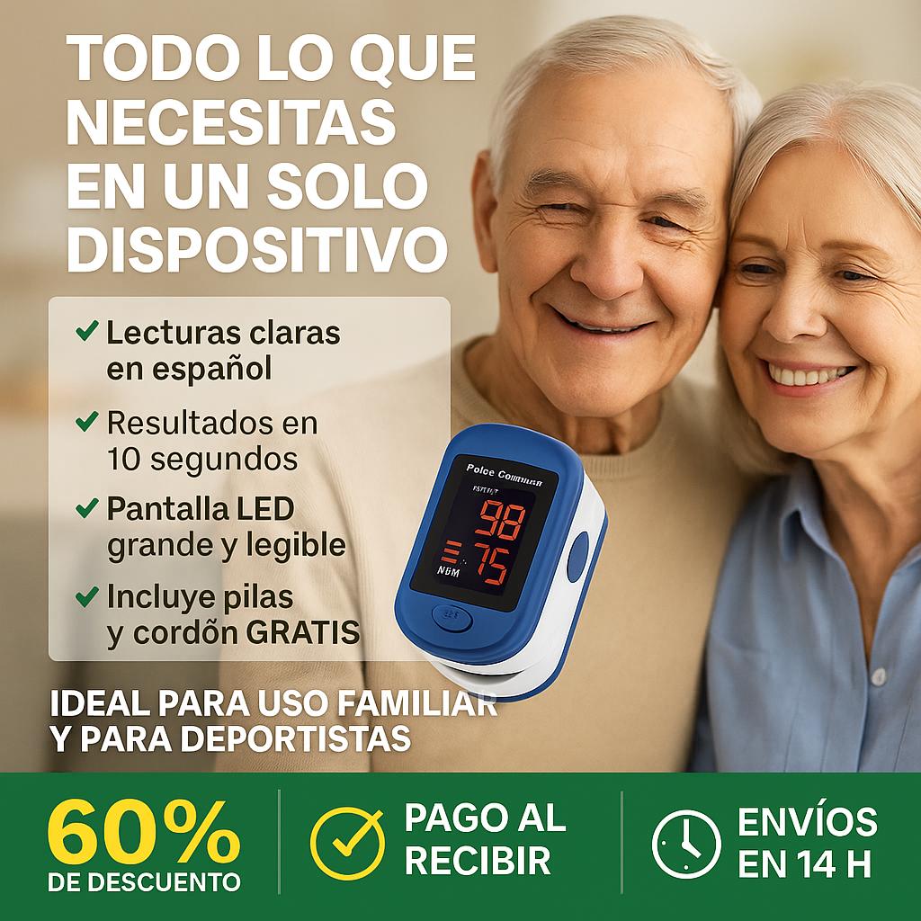 🩺!Oxímetro de pulso 2 en 1 - 60% de descuento - Compra y paga en casa ✅