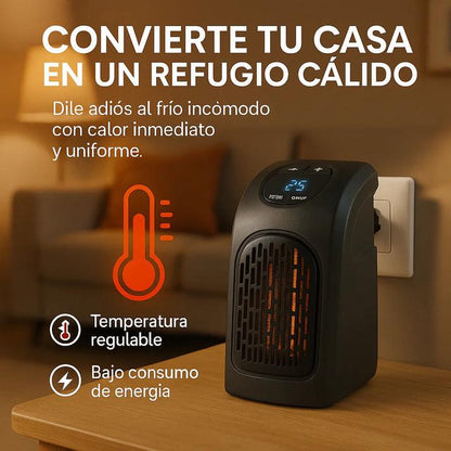 CALEFACTOR MAX PORTATIL -60% SOLO HOY APROVECHA + Calor inmediato sin gastar de más 🔥
