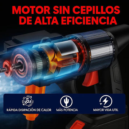 💦 PISTOLA ALTA PRESIÓN PRO + 2 BATERÍAS 48 V CON ESTUCHE – ¡ÚLTIMAS UNIDADES! 🔥