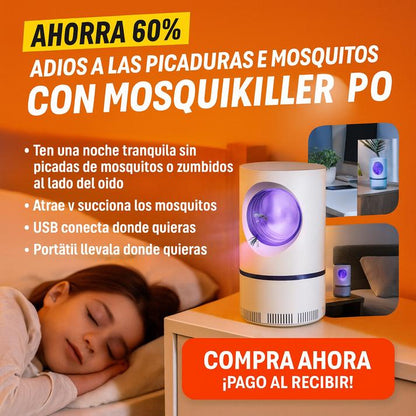 🔥 Lâmpada repelente de mosquitos EcoLED com sucção – Potente, design premium e eficiência garantida 🦟