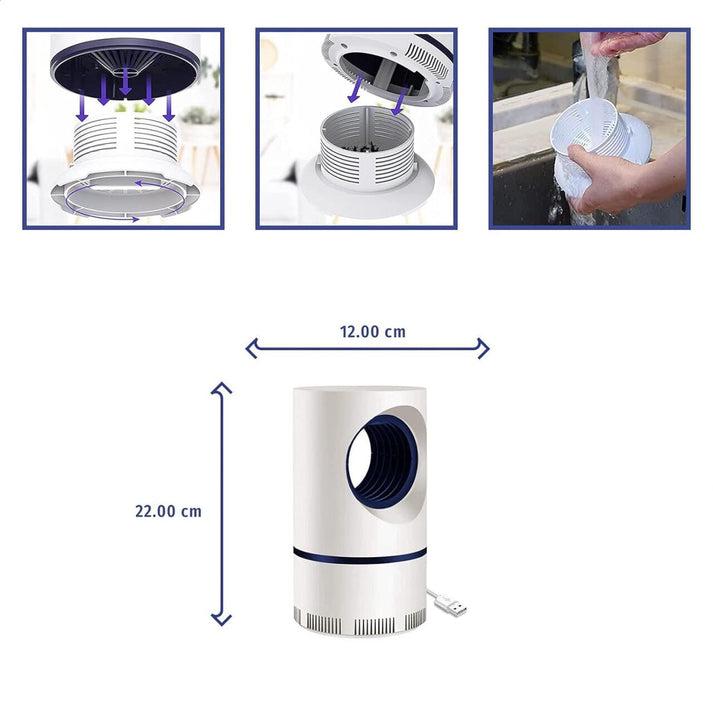 🔥 Lâmpada repelente de mosquitos EcoLED com sucção – Potente, design premium e eficiência garantida 🦟