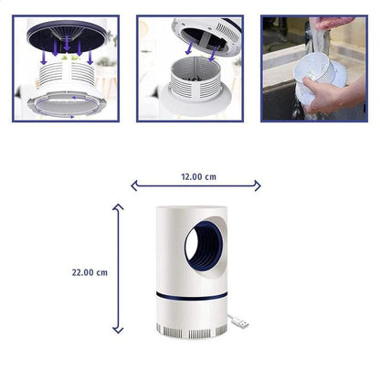 🔥 Lâmpada repelente de mosquitos EcoLED com sucção – Potente, design premium e eficiência garantida 🦟