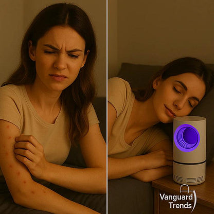 🔥 Lâmpada repelente de mosquitos EcoLED com sucção – Potente, design premium e eficiência garantida 🦟