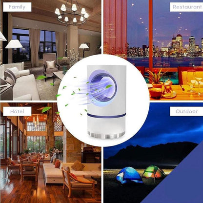 🔥 Lâmpada repelente de mosquitos EcoLED com sucção – Potente, design premium e eficiência garantida 🦟