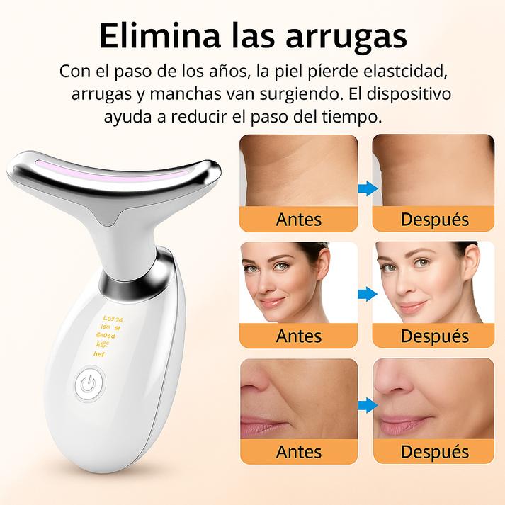 ✨ Masajeador Facial Premium – Antiarrugas y reafirma el cuello 🌈