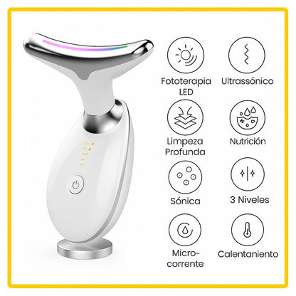 ✨ Masajeador Facial Premium – Antiarrugas y reafirma el cuello 🌈
