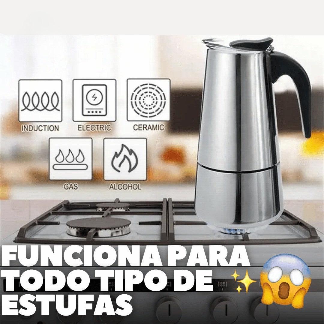 Cafetera italiana con capacidad para 12 tazas | 600 ml (6 tazas)