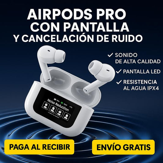 🔊 AIRPODS PRO CON PANTALLA: SONIDO PREMIUM, CANCELACIÓN DE RUIDO Y 76 % DE DESCUENTO + ¡Spotify Premium GRATIS! 🔥