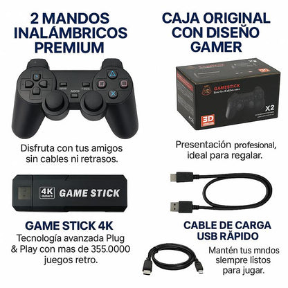 PRÉ-BLACK FRIDAY - Consola retro game stick X2 plus 4k
