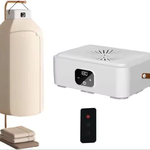 🔥 SECADORA ELÉTRICA PORTÁTIL con temporizador – Adiós a la ropa húmeda del invierno, ¡Seca en minutos sin aumentar tu factura de luz! 🍃