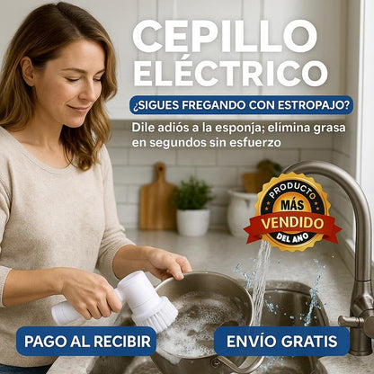 🔥 ¡Adiós al estropajo! El Cepillo Eléctrico Revolucionario que deja tu cocina brillante en segundos ✨