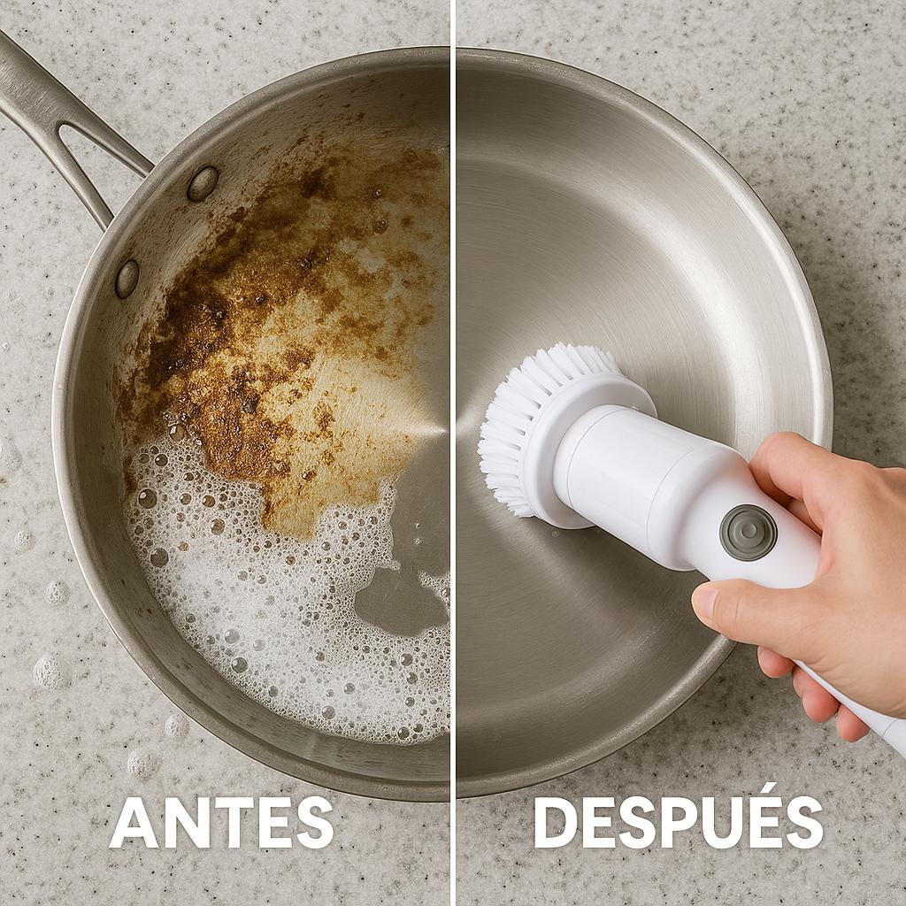 🔥 ¡Adiós al estropajo! El Cepillo Eléctrico Revolucionario que deja tu cocina brillante en segundos ✨