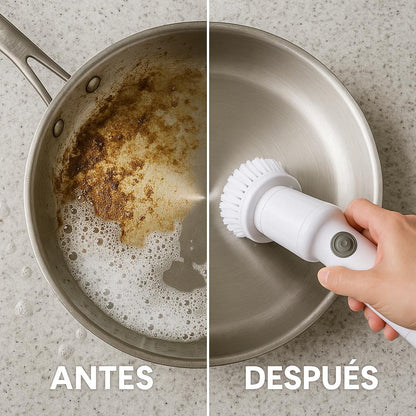 🔥 ¡Adiós al estropajo! El Cepillo Eléctrico Revolucionario que deja tu cocina brillante en segundos ✨