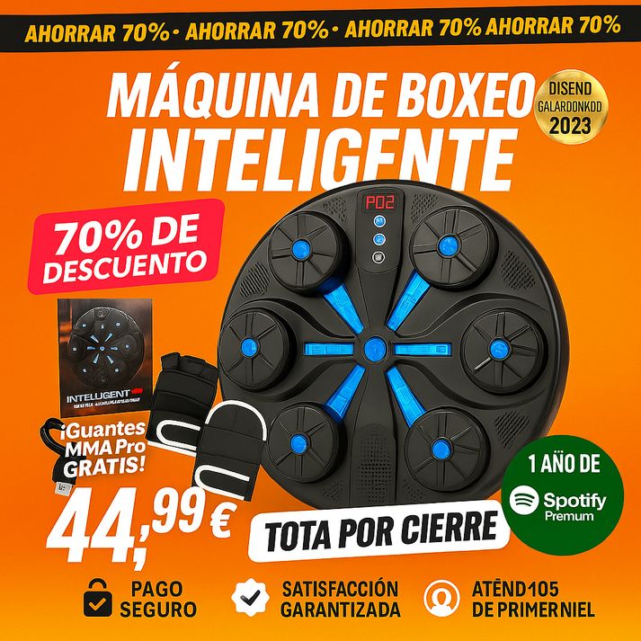 🎶 MÁQUINA DE BOXEO MUSICAL GRÁTIS + LUVAS PROFISSIONAIS DE MMA! 🥊 + Spotify Premium Grátis