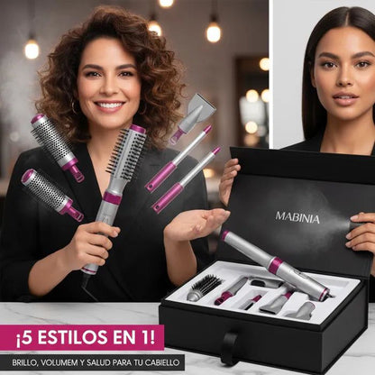 ✨  CEPILLO 5 EN 1 - LOOK PROFESIONAL EN CASA - OFERTA MEGA NAVIDAD 🔥