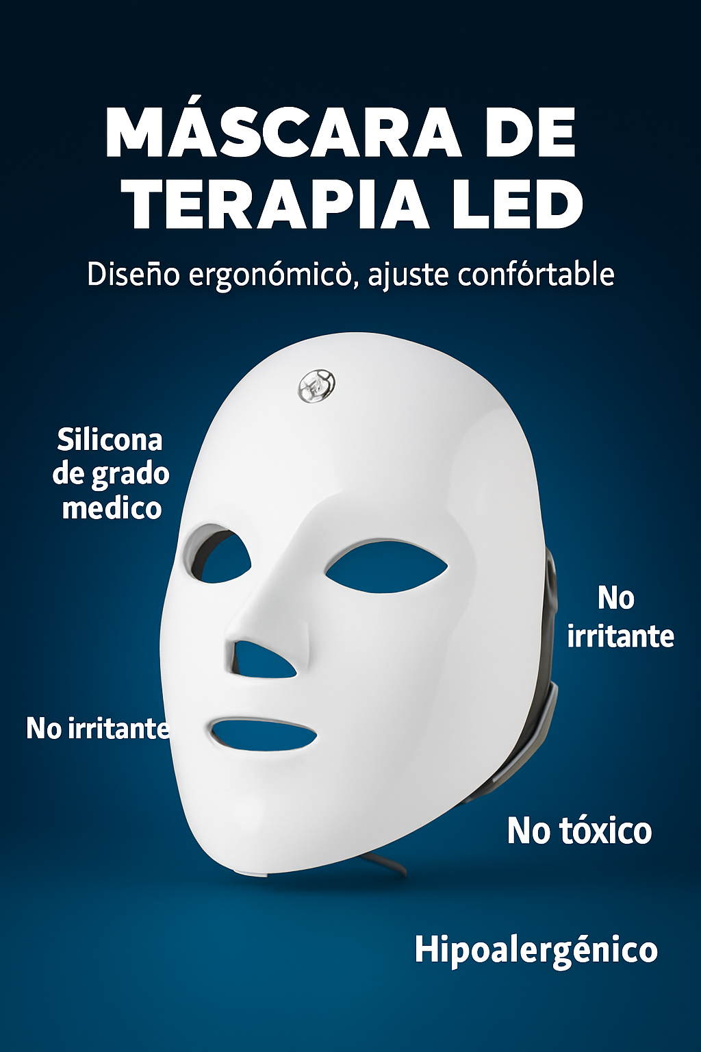 ✨Mascarilla LED de terapia💆‍♀️- La luz que transforma tu piel 💫
