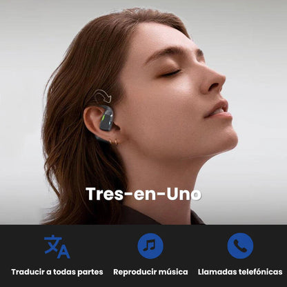 Kit de Auricular Tradicional traductor 2 em 1 + estojo GRATIS