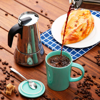 Cafetera italiana con capacidad para 12 tazas | 600 ml (6 tazas)