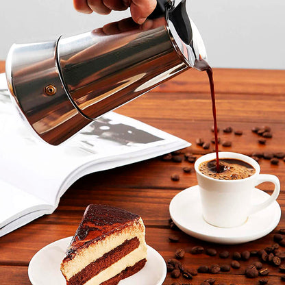 Cafetera italiana con capacidad para 12 tazas | 600 ml (6 tazas)